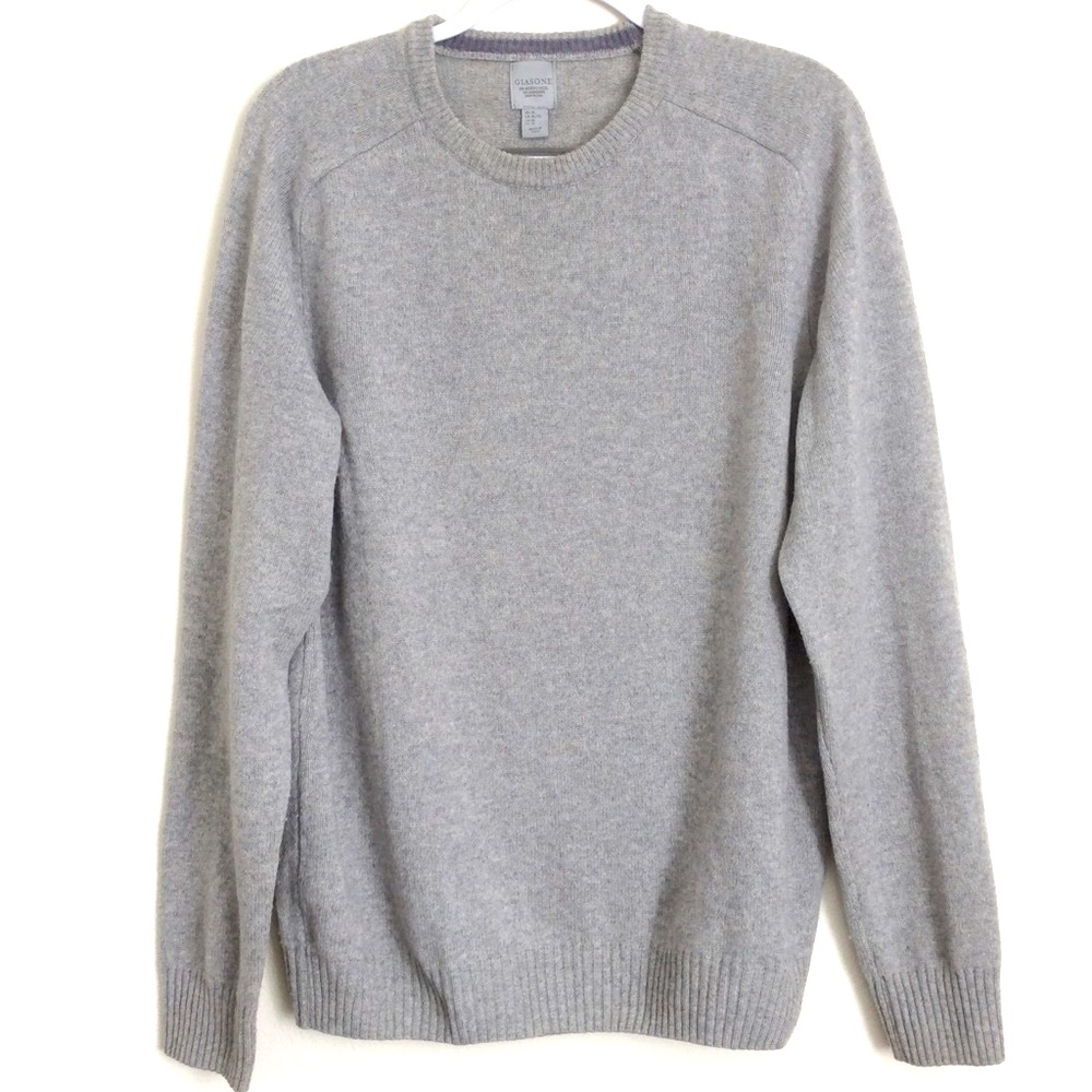 Giasone Sweater 90% Merino Wool, 10% Cashmere Made in Italy Sz XL Cabincore